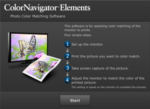 ColorNavigator Elements top window