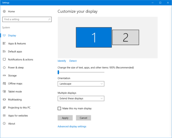 Display Settings