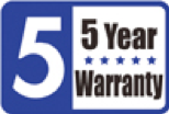 5 year warranty