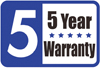 5-Year Warranty